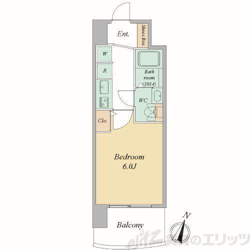 セレニテ梅田北グランデ(1K/3階)の間取り写真