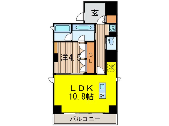 アセット大森(1LDK/7階)の間取り写真