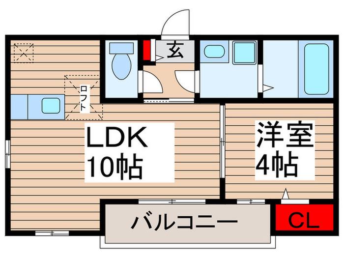 RIVER VILLAGE 鴻巣(1LDK/3階)の間取り写真