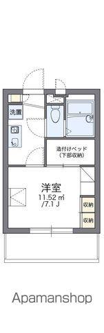 レオパレスクレメント(1K/3階)の間取り写真