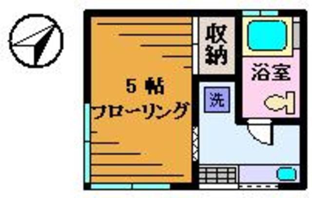 正見荘(1K/2階)の間取り写真