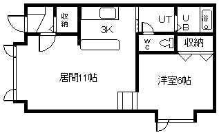 フォレスト2.5(1LDK/1階)の間取り写真