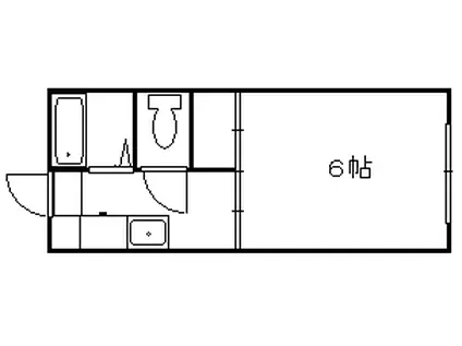 サンパレス(1K/1階)の間取り写真