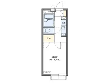 レオパレスルコントワール御影(1K/1階)の間取り写真