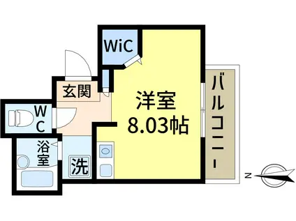 ルネコート新小岩参番館(ワンルーム/3階)の間取り写真