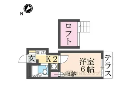 大和高田第22マンション(1K/1階)の間取り写真