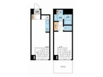 レジデンス雪谷大塚(1LDK/B1階)の間取り写真