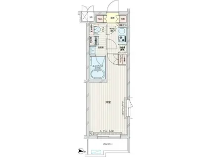 ルーブル練馬赤塚(1K/2階)の間取り写真