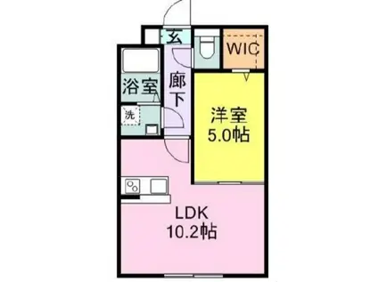 ファウンテンヒルズ大宮町(1LDK/3階)の間取り写真