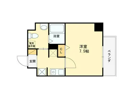 ラフォーレ都島本通II(1K/5階)の間取り写真