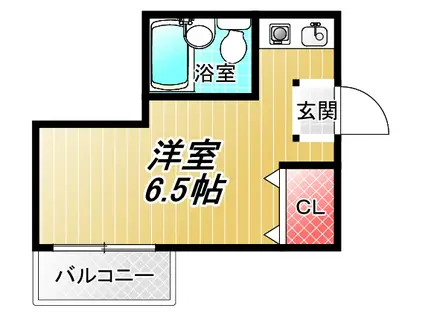 RINON東山本(ワンルーム/3階)の間取り写真