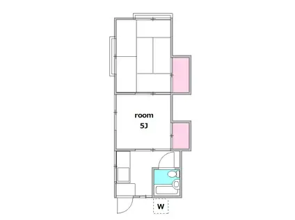 永井荘(2K/2階)の間取り写真