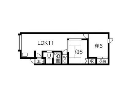 パンズィー・ナイン(2LDK/2階)の間取り写真