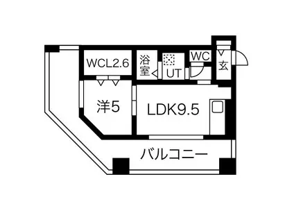 ラフレ28(1LDK/7階)の間取り写真