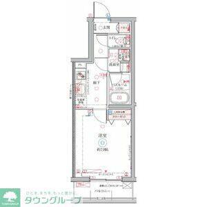 クレヴィスタ氷川台(1K/1階)の間取り写真