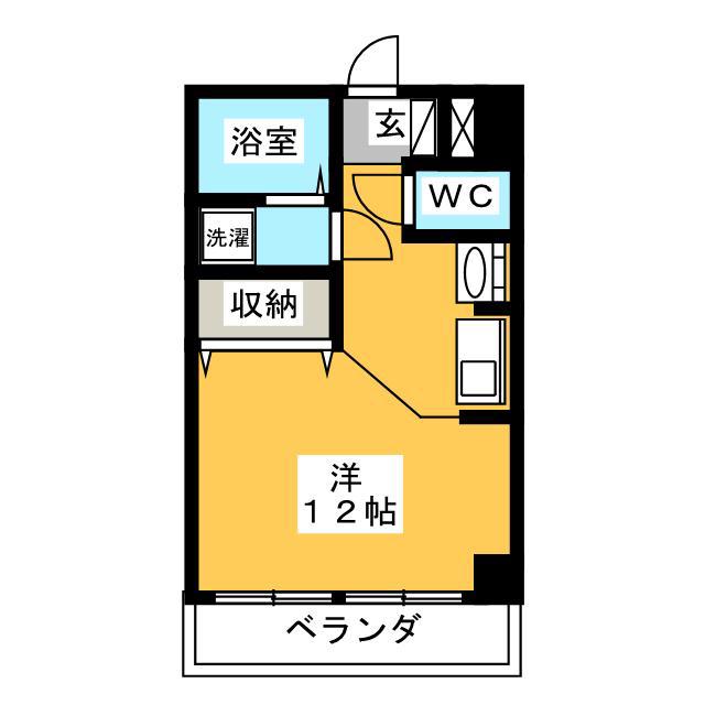 メゾンサファイヤ(ワンルーム/5階)の間取り写真