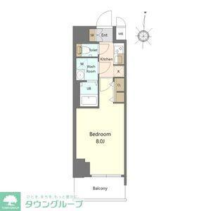 S-RESIDENCE高岳BRESA(1K/5階)の間取り写真