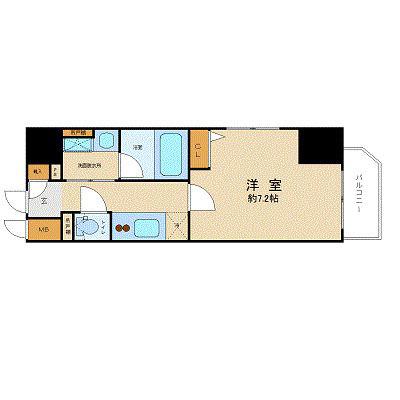 ZOOM九段下(1K/4階)の間取り写真