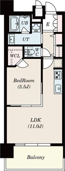 S-RESIDENCE本郷II(1LDK/10階)の間取り写真