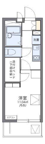 レオパレス廉(1K/1階)の間取り写真