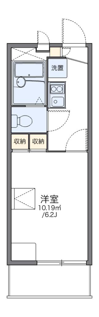 レオパレスイルニード(1K/2階)の間取り写真