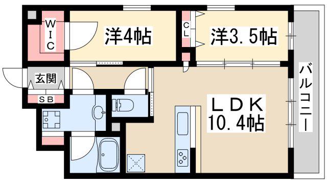 スタンズ新大阪(2LDK/3階)の間取り写真