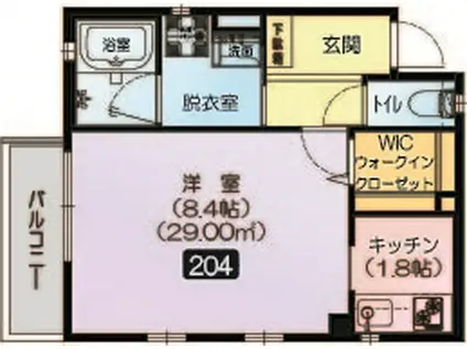 JR埼京線 北与野駅 徒歩5分 3階建 築12年(1K/2階)の間取り写真