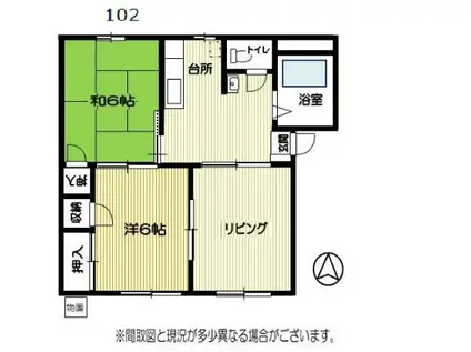 エクセル齋藤(3DK/1階)の間取り写真