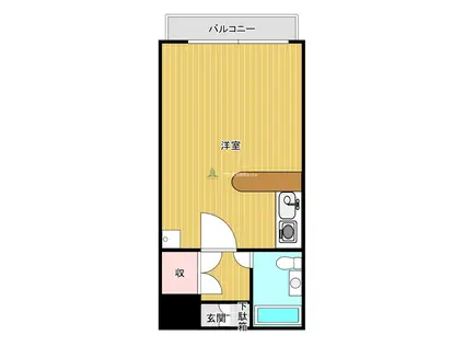 グレース御井(ワンルーム/1階)の間取り写真