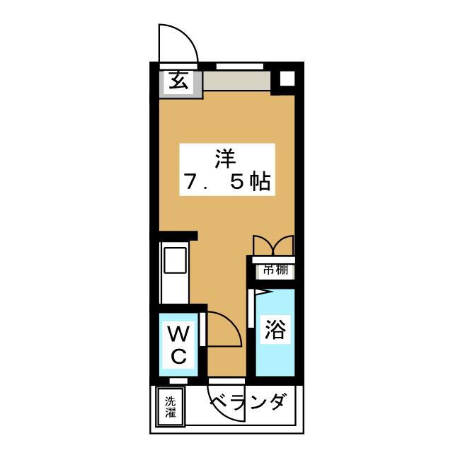 Dエステート(ワンルーム/3階)の間取り写真