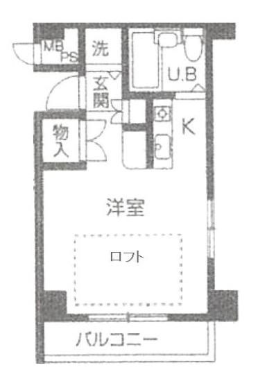 エンプレス武庫元町(1K/4階)の間取り写真