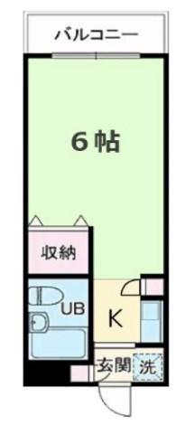 クリオ横須賀壱番館(1K/2階)の間取り写真