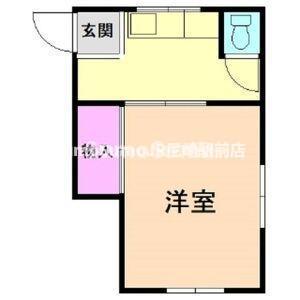 昇幸ハイツ(1K/4階)の間取り写真