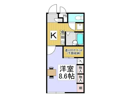 レオパレスCOCO(1K/2階)の間取り写真