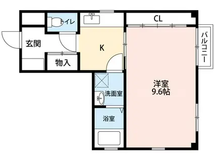 第4カネイ本町ビル(1K/2階)の間取り写真