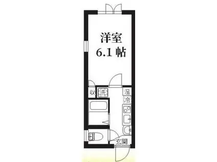 STELLA清澄白河(1K/5階)の間取り写真