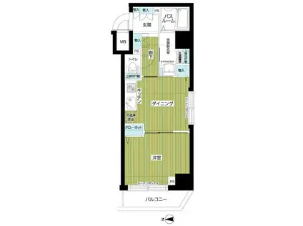 トーシンフェニックス方南町弐番館(1DK/2階)の間取り写真