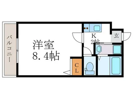 RILASSA APM(1K/3階)の間取り写真
