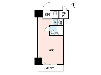 DIK新橋(ワンルーム/3階)の間取り写真