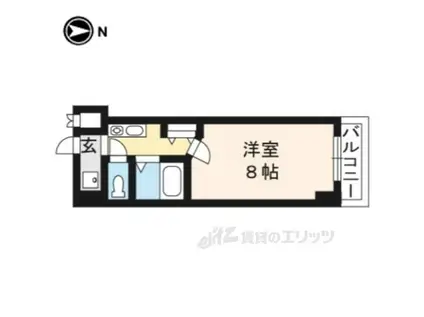 NAVI2(1K/2階)の間取り写真