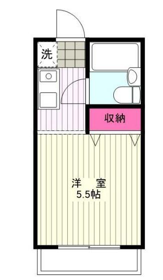 サンコート東浦和(ワンルーム/3階)の間取り写真