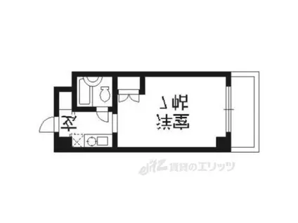 フォレスト(1K/4階)の間取り写真