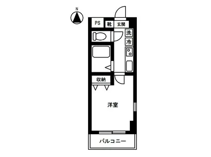 サンヴォレ(1K/3階)の間取り写真