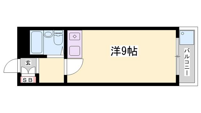 ラフラタニテ(ワンルーム/2階)の間取り写真