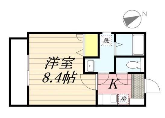 リブレア東櫛原B棟(1K/1階)の間取り写真