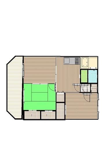 マンションエクレール(3DK/1階)の間取り写真