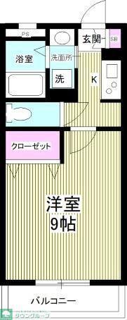 グレイス(1K/2階)の間取り写真