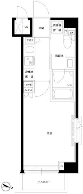 ルーブル横濱南太田(1K/7階)の間取り写真
