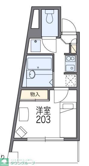 レオパレスIKEBUKURO(1K/2階)の間取り写真