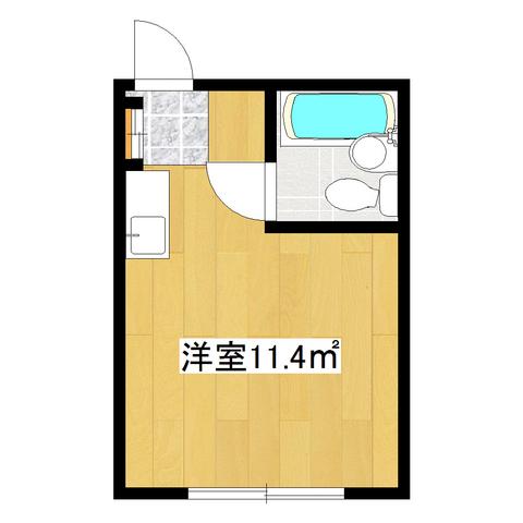 レジデンスカープ新小岩(ワンルーム/4階)の間取り写真